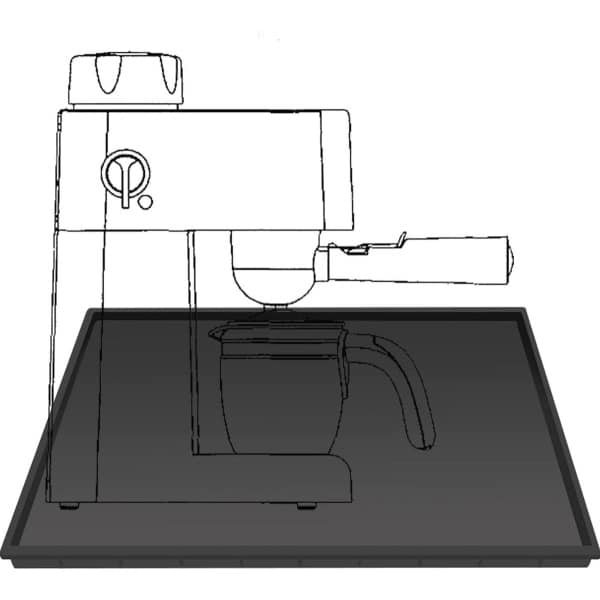 Volautomatische koffiemachine met Barista accessoires en siliconen mat - Antislip onderlegger voor keuken en eetkamer