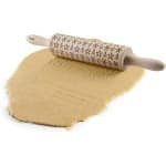 Winterprint deegroller - traditionele keuken accessoire met sneeuwvlok ontwerp