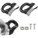 Zwarte Hittebestendige Pot Zijhandgrepen, 2 Stuks - Snelkookpan & Stoomboot Accessoire - Keuken Gereedschap & Pan Vervanging
