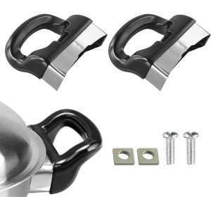 Zwarte Hittebestendige Pot Zijhandgrepen, 2 Stuks - Snelkookpan & Stoomboot Accessoire - Keuken Gereedschap & Pan Vervanging