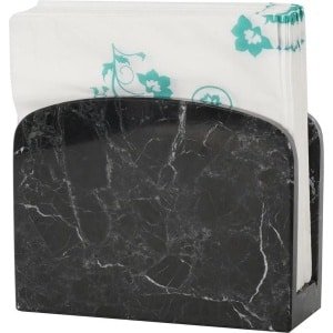 Zwarte Marmeren Servethouder Handgemaakt voor Bruiloft Decoratie & Keuken - Servetten voor Koffie en Cocktails - Accessoires voor de Keuken