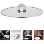 spatdeksel pan -RVS Spatbes cherming Deksel - Met inklapbare handgreep - Oliespat bescherming - Kook gereed schap - Oliespat bescherming - Beschermnet voor koeken pannen - Praktische keuken accessoires - Geschikt om mee te koken - 13 inch - Zilver