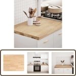 vidaXL Keuken werkblad - Rechthoekig - 80x63,5x4 cm Eikenhouten Keukenblad - Houten Werkblad - Keuken Blad - Massief Eiken - Keuken Accessoires
