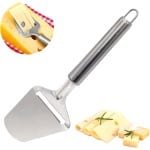 1 stuk - Kaasschaaf harde kaas - Kaasschaaf voor oude kaas - Multifunctionele kaasschaaf - Hamsnijder - Bakspatel - RVS - Stevig en duurzaam - Keukengerei - Keuken accessoires - Zilver - 22*7,5 cm