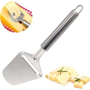 1 stuk - Kaasschaaf harde kaas - Kaasschaaf voor oude kaas - Multifunctionele kaasschaaf - Hamsnijder - Bakspatel - RVS - Stevig en duurzaam - Keukengerei - Keuken accessoires - Zilver - 22*7,5 cm