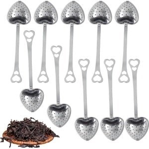 10 stuks thee-ei van roestvrij staal 304 - geschikt voor theepotten - keuken accessoire - thee infuser theezeef