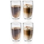 10x Dubbelwandige koffie/theeglazen 400 ml - Keuken accessoires - Koffie/thee bekers en glazen