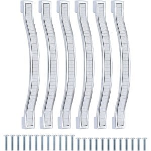 12 Pcs Shiny Crystal Cabinet Handles - Rhinestone Drawer Pull Handles - Modern Cabinet Arch Pull Handles - Furniture Door Pull Handles - 160mm 6.3 Inch Hole Spacing - Luxe Keuken Accessoires - Decoratieve Meubelbeslag