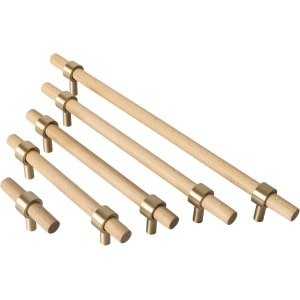 2 Pcs Houten Kast Handgrepen - Meubels Handgrepen - Keuken Kast Handgrepen - Houten Handgrepen voor Kasten - Deur Handgrepen voor Keuken - Kast Knoppen Hout - Keuken Accessoires