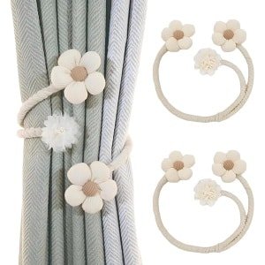 2 Stuks- bloemen Gordijn embrasse- Gordijnhouder -Gordijnbinder Touw-Verstelbare Binder Voor Gordijnen -Decoratieve Gordijn-Huisdecoratie-Gordijn Accessoires-Voor Hotel / Raamdecoratie / Keuken / Thuis/ Kantoor / Woonkamer / Slaapkamer