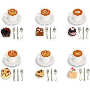 42-delige Miniatuur Eetset voor Poppenhuis en Sprookjestuinen - DIY Keuken Accessoires