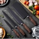 6-delige roestvrijstalen keukenslijper set, inclusief keukengereedschap en accessoires, met gesmede keukenschaar en schiller, duurzame en scherpe messen, praktisch en stijlvol, ideale keuken cadeauverpakking set voor thuis koken