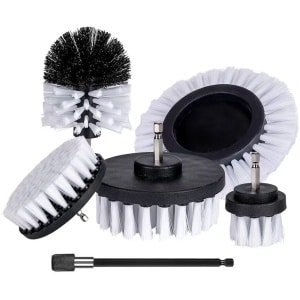 6-delige set elektrische boorborstels geschikt voor het schoonmaken van huis, keuken, badkamer en auto.