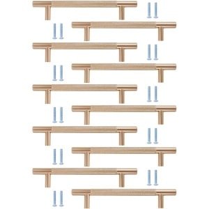 Allecto - Kastgrepen Set - Handgrepen Keuken - Sterk en Duurzaam - Goudkleurig - Hardware Accessoires - 128 mm Gatmaat - Geschikt voor Kastlade en ...