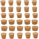 Allecto - Kurken Stopper Set - Decoratieve Flessen - Natuurlijk Kurk - Keuken Accessoires - Vervangende Kurken - Geschikt voor Bruiloften - 30 Stuks