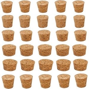 Allecto - Kurken Stopper Set - Decoratieve Flessen - Natuurlijk Kurk - Keuken Accessoires - Vervangende Kurken - Geschikt voor Bruiloften - 30 Stuks