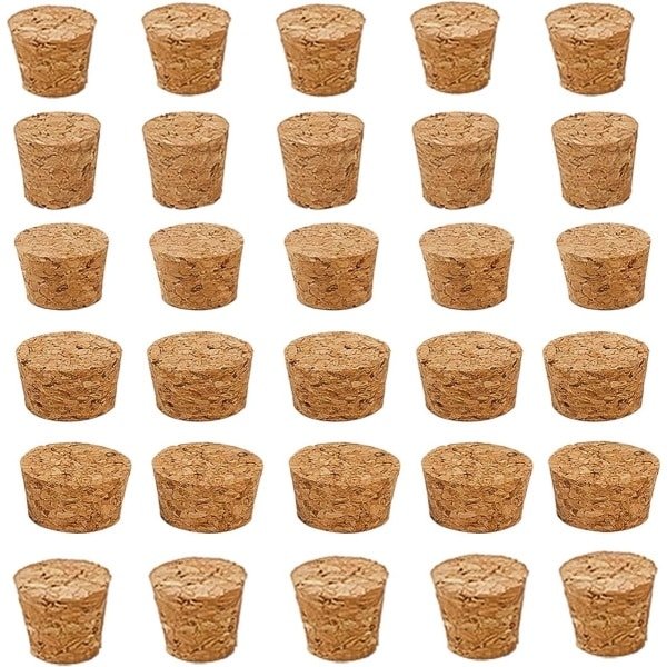 Allecto - Kurken Stopper Set - Decoratieve Flessen - Natuurlijk Kurk - Keuken Accessoires - Vervangende Kurken - Geschikt voor Bruiloften - 30 Stuks