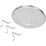 Allecto - Roestvrijstalen Kookstoomrek - Easy Clean - Snelkookpan Accessoire - Stoombak - Bouillonpan - Geschikt voor Trompet - 20cm formaat - Keuken accessoire met stoomfunctie.