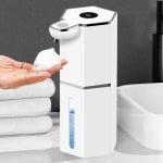 Automatische afwasmiddeldispenser: 360 ml - Automatische schuimende afwasmiddeldispenser met infraroodsensor, 4 instelbare niveaus, IPX5 waterdicht - Elektrische afwasmiddeldispenser voor in de keuken