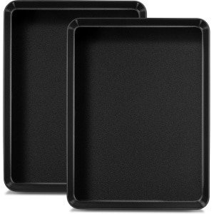 Bakplaat Set - Keuken Accessoires - Bakken & Braden - Antiaanbaklaag - 40x30cm - Zwart