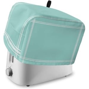 Broodroosterhoes 2 Stuks - Keuken Accessoire - Apparaat Beschermen - Met Opbergvakken - 30x19x20 cm - Licht Cyaan