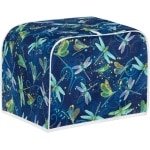 Broodroosterhoes - Keuken Accessoire - Apparaat Beschermen - Stofdicht Ontwerp - 4 Slice Maat - Libelle Blauw