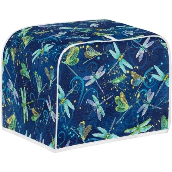 Broodroosterhoes - Keuken Accessoire - Apparaat Beschermen - Stofdicht Ontwerp - 4 Slice Maat - Libelle Blauw