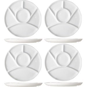 Cosy Gourmetborden 6 Vaks ø 23.5 cm - Borden voor gourmetten - Borden voor fondue - Stijlvolle presentatie - Vaatwasserbestendig - Keramiek - 235 x 235 x 20 mm - Servies - Keuken accessoires