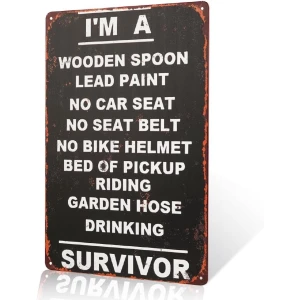 Decoratief Metalen Wandbord met Houten Lepel Thema Rustieke Keuken Accessoire