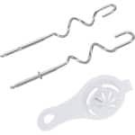 Deeghaken Handmixer - Keuken Accessoires - Brood Bakken - Roestvrij Staal - 2 Stuks