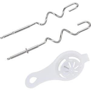 Deeghaken Handmixer - Keuken Accessoires - Brood Bakken - Roestvrij Staal - 2 Stuks