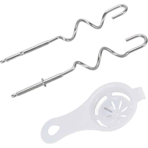 Deeghaken Handmixer - Keuken Accessoires - Brood Bakken - Roestvrij Staal - 2 Stuks