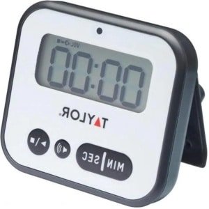 Digitale Kookwekker 5 x 85 x 75 cm Plastic - Wit En Zwart - Keuken accessoire Kookwekker analoog