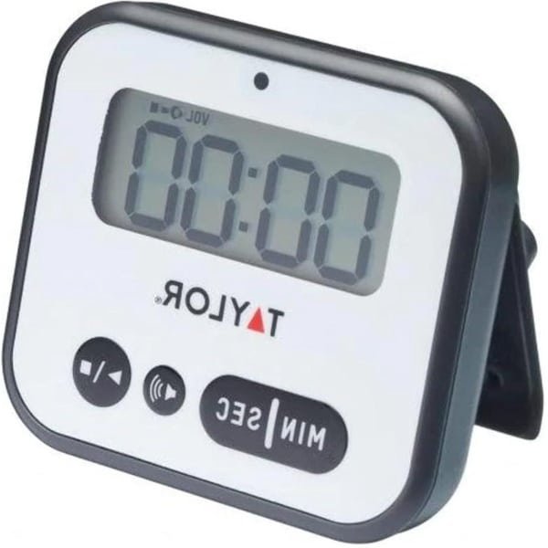 Digitale Kookwekker 5 x 85 x 75 cm Plastic - Wit En Zwart - Keuken accessoire Kookwekker analoog