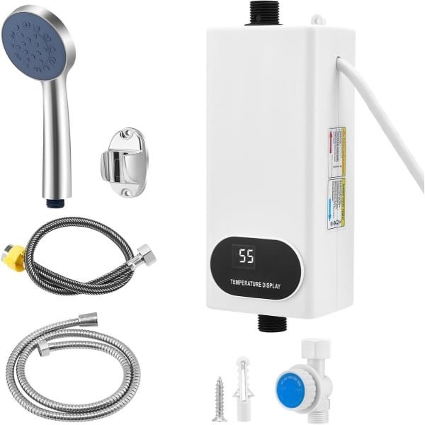 Directe Doorstroomboiler 5500W met Doucheset - Elektrische Mini Boiler voor Keuken en Badkamer