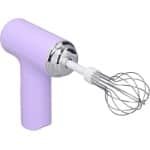 Draadloze Handmixer - Elektrische Garde - Keuken Assistent - 3 Snelheden Verstelbaar - Compact Lichtgewicht - Paars