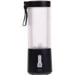 Draagbare Blender Cup Mini Elektrische Juicer 6 Blades 450ml 16oz Draadloze USB Keuken Reizen Sport - Zwart .