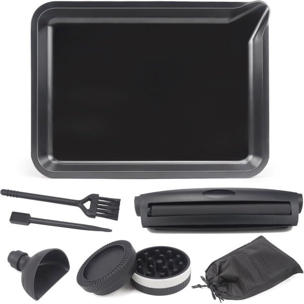 Draagbare rollade set met schenktuit en accessoires voor keuken