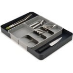 DrawerStore Uitbreidbaar Bestek Keukengerei Gadgets Organiser - Grijs - Ruimtebesparend - Uitbreidbaar in lade
