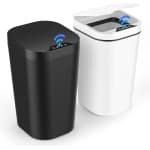 Dreamhigh® 2-Delige set Vuilnisbakken met Sensor - 10L automatische elektrische deksel sensor - 3 bedrijfsmodi - stil waterdicht intelligente afvalbak - voor keuken kantoor woonkamer badkamer