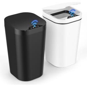 Dreamhigh® 2-Delige set Vuilnisbakken met Sensor - 10L automatische elektrische deksel sensor - 3 bedrijfsmodi - stil waterdicht intelligente afvalbak - voor keuken kantoor woonkamer badkamer