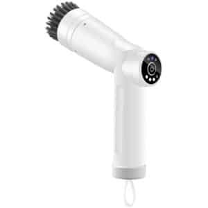 Drie-snelheden elektrische schoonmaakborstel, keuken, multifunctioneel, oplaadbare pannenborstel, handmatig, draadloze afwasborstel, draagbare pannenborstel innovatie, wit