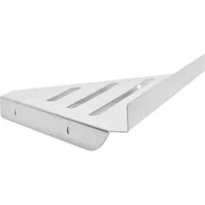 Driehoekige Roestvrijstalen Douche Hoekplank - Opbergplank Badrek - Organisator Douche Accessoire - Thuis Hotel Keuken - Muurbevestiging - Zilver Polijsten Afwerking - Punching Type .