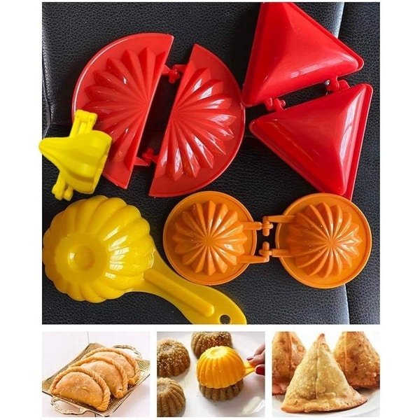 Dumpling Vormpjes Set - Modak, Samosa & Karanji Maker Mold Set - Diverse Vormen - Keuken Accessoire
