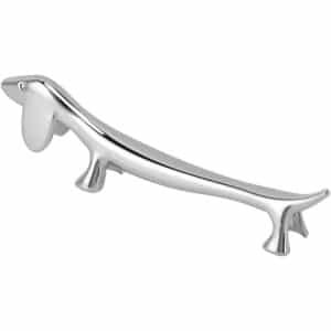 Eetstokje Standhouder Lepel Vork Mes Organizer Lichtgewicht Draagbaar Gegalvaniseerd Zinklegering Dierlijke Vorm Zilver Bestekrek Keuken Accessoire Opbergrek (Pup Design)