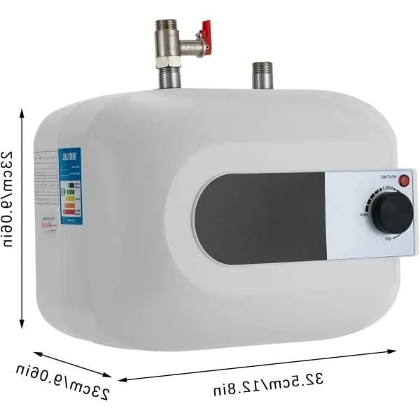 Elektrische Boiler voor Warm Water in de Keuken - 1500W - 6L - Opslagverwarmer voor Spoelbakken - Elektrische Warmwatertank - Geschikt voor Keuken - Ondergootsteen - 30-65°C - Premium