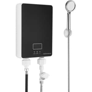 Elektrische Doorstroomboiler 6 kW met Douchekop en LED Paneel voor Badkamer en Keuken