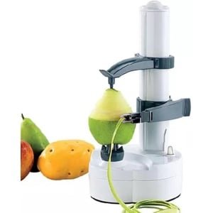 Elektrische Dunschiller - Groente Fruit Schillen - Snelle Keuken Hulp - Automatische Balancering - 30 x 15 cm - Wit