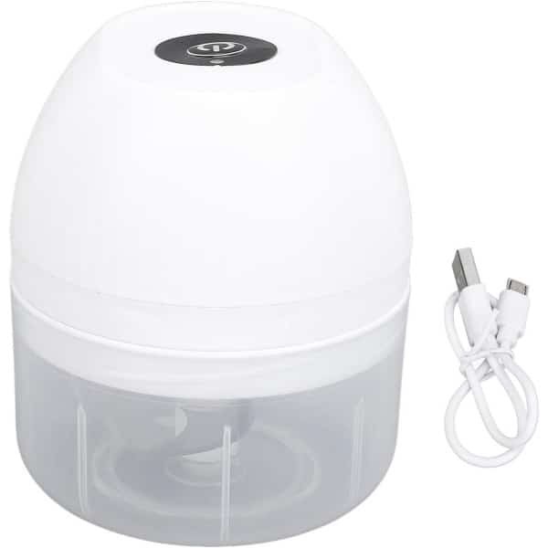 Elektrische Hakker - Mini Blender - Keuken Assistent - Draadloos Oplaadbaar - 250 ml - Wit