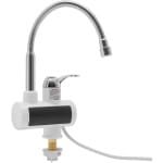 Elektrische Kraan - Warmwaterkraan Keuken - Direct Warm Water - Met Display - 360 Graden Draaibaar - Wit